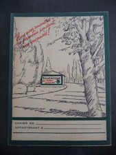 Ancien Protège-cahier Couverture "VALENTINE La Belles Peintures"