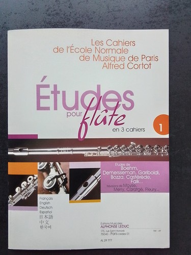 Etudes pour flute cahiers - etudes,