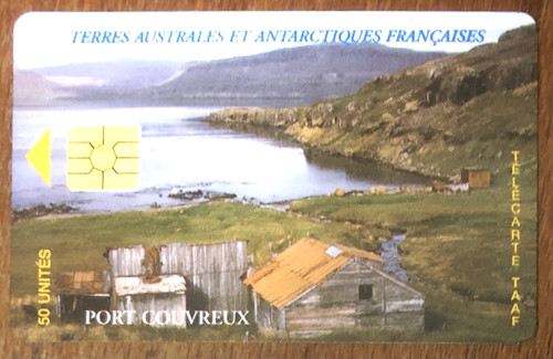 Taaf port couvreux télécarte - port,