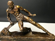 Sculpture signé LE FAGUAYS bronze LE VERRIER ART DECO vintage antique 1