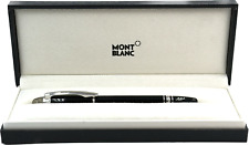 Stylo-Plume Roller Montblanc Star Walker Résine Noire Finition Platine Fabriqué