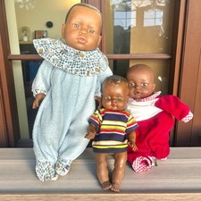 Lot de 3 poupons vintage –