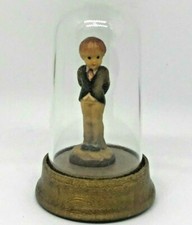 ANRI Sarah Kay | WITH THIS RING GROOM BOY FIGURINE *NEW* DOME RARE MINI WOOD KID