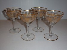 Stunning Vintage Set 4 Stem