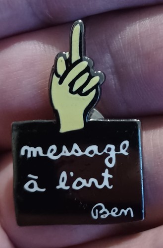 Pin enamel badge - badge, message