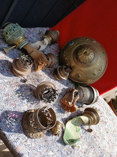 Lampes petrole bobeches - a,