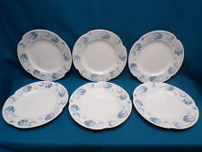 lot 1 VERS 1880 ART NOUVEAU SARREGUEMINES MODÈLE TIRCIS 6 ASSIETTES PLATES