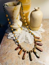 Collier perles  pierre Jaspe