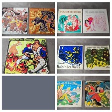 PLAISIR DES DIEUX Lot de 9 Disques LP 33t chansons paillardes TONUS Anri Ubair 