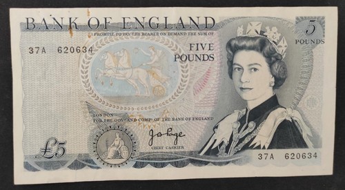 Angleterre billet pounds - 5,