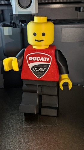 Figurine homme brique ducati - brique,