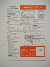 fiche technique RTA   PEUGEOT J7 essence
