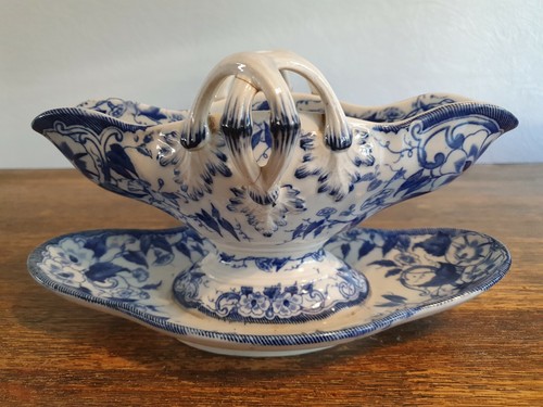 Saucière faience de creil - sauciÈre,