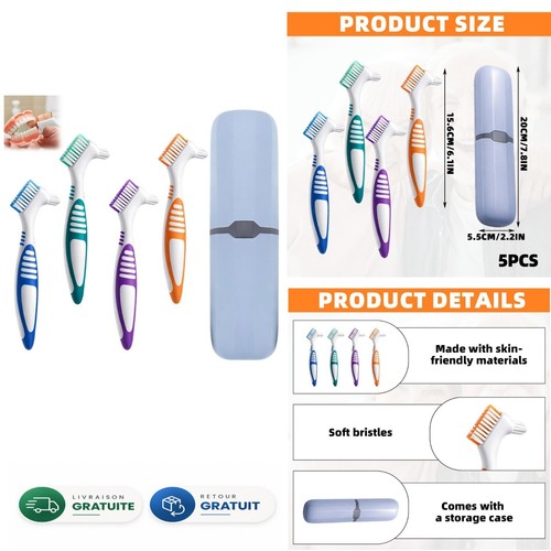 Brosses nettoyage prothèses - brosses,