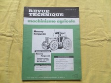 Tracteur MASSEY FERGUSON 592 / 595 / 595 MK II - Revue technique