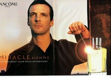 Publicité Advertising 089  2002  parfum Miracle homme Lancome   (2 pages)