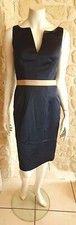 Robe cocktail marine neuve taille petit 38 marque Mademoiselle Amour 