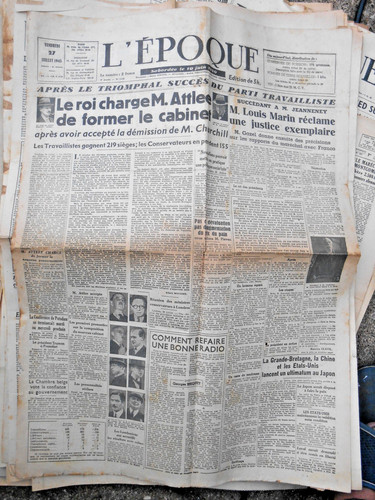 Journal ancien époque 27 - journal, l'époque