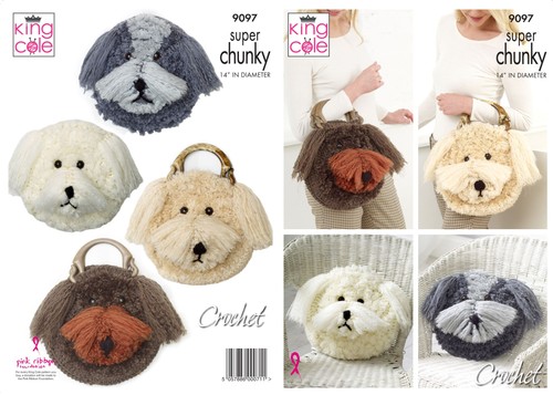 King cole crochet motif chien - king,
