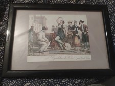 ancien tableau scene degenre
