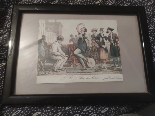 Ancien tableau scene degenre - ancien,