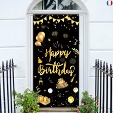 GoldRock Happy Birthday Banner, Happy Birthday Décoration Bannière Anniversaire 