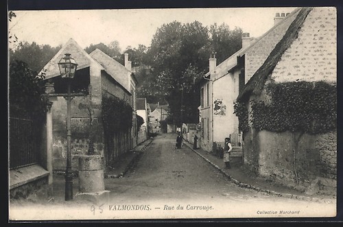 Cpa valmondois rue du - rue,