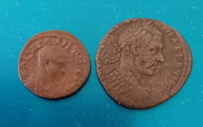 monnaies romaines:MACRIN ET DIADUMENIEN(sont fils) 2 Pieces RARES