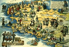 Carte postale ancienne fantaisie la Bretagne folklorique