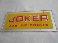 PLAQUE MIROIR PUBLICITAIRE JOKER JUS DE FRUIT ANNEES 50
