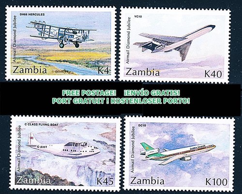 Zambia 1992 planes aviation - zambia,