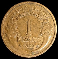 1 Franc Morlon 1935 Bronze-alu