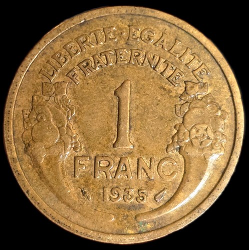 Franc morlon 1935 bronze alu - 1935, bronze-alu