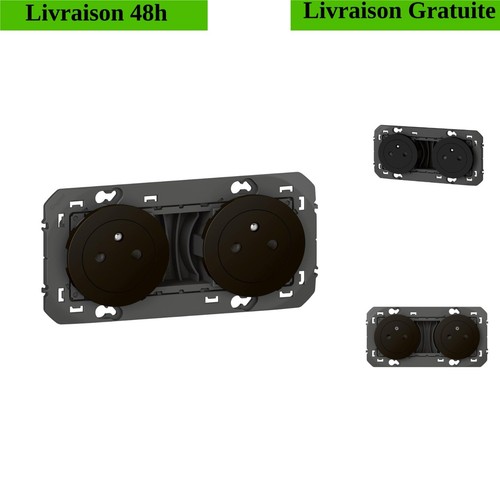 Prise double murale - double, 16a
