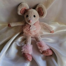 Doudou souris rose danseuse