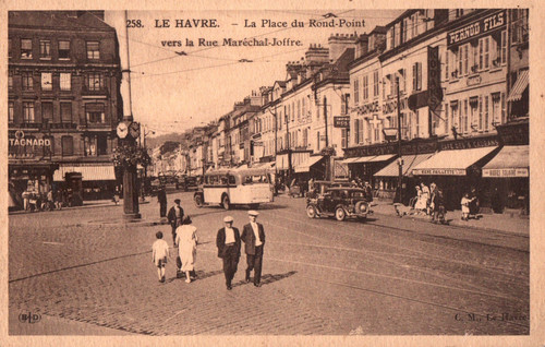 Cpa havre rond point - 76,