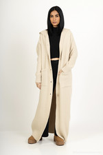 Gilet long femme grosse maille oversize – Cardigan cocooning automne hiver – Chi