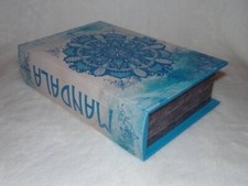 Boite faux livre en bois style