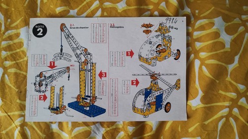 Meccano notice montage - notice,