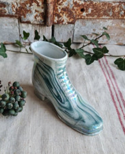 ANCIENNE CHAUSSURE PORCELAINE BISCUIT  PORTE AIGUILLE A CHAPEAUX