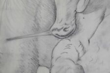 Henri de LINARES (1904-1987) gibier carré maison Hermès Gien chasse bécasse