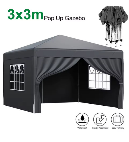 3x3m pop gazebo - pop, portable