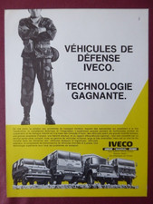 9/1986 PUB IVECO UNIC MAGIRUS FIAT CAMION MILITAIRE MILITARY TRUCK FRENCH AD