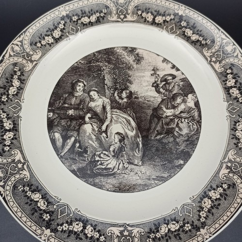 Sarreguemines assiette plate - sarreguemines,