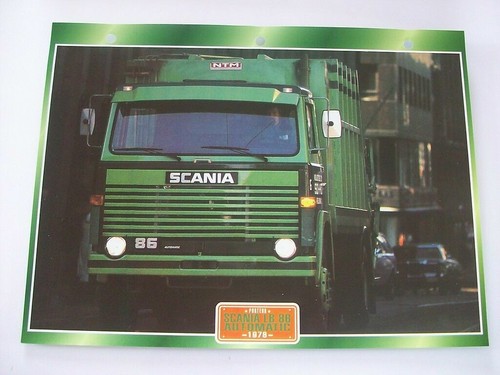 Carte fiche camion porteur - camion,