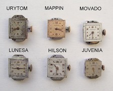 Juvenia Lot Woman Poche Wristwatch Movement Pas Course Mappin Movado Pipe Hilson