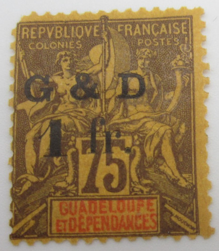 Timbre guadeloupe - n°, 49