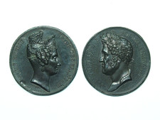 2 MEDAILLES UNIFACE ÉTAIN