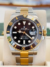 Rolex Submariner 116613LN Acier et Or Huître Bande Noir Céramique Chaton Montre