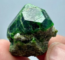 Cristal terminé de Grenat démantoïde sur gangue/9.0 grammes